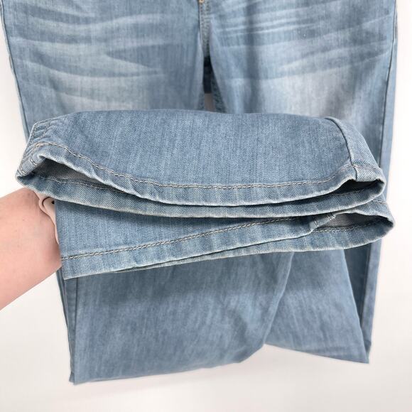 MEK Denim by Miss Me Kansas Bootcut Stretchy Jeans Size 28x34 Light Blue Wash - Picture 5 of 11
